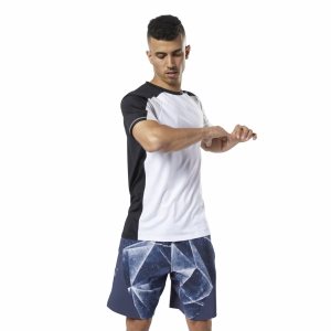 Koszulki Męskie Reebok One Series Training SmartVent Move Białe PL 75PSKMI